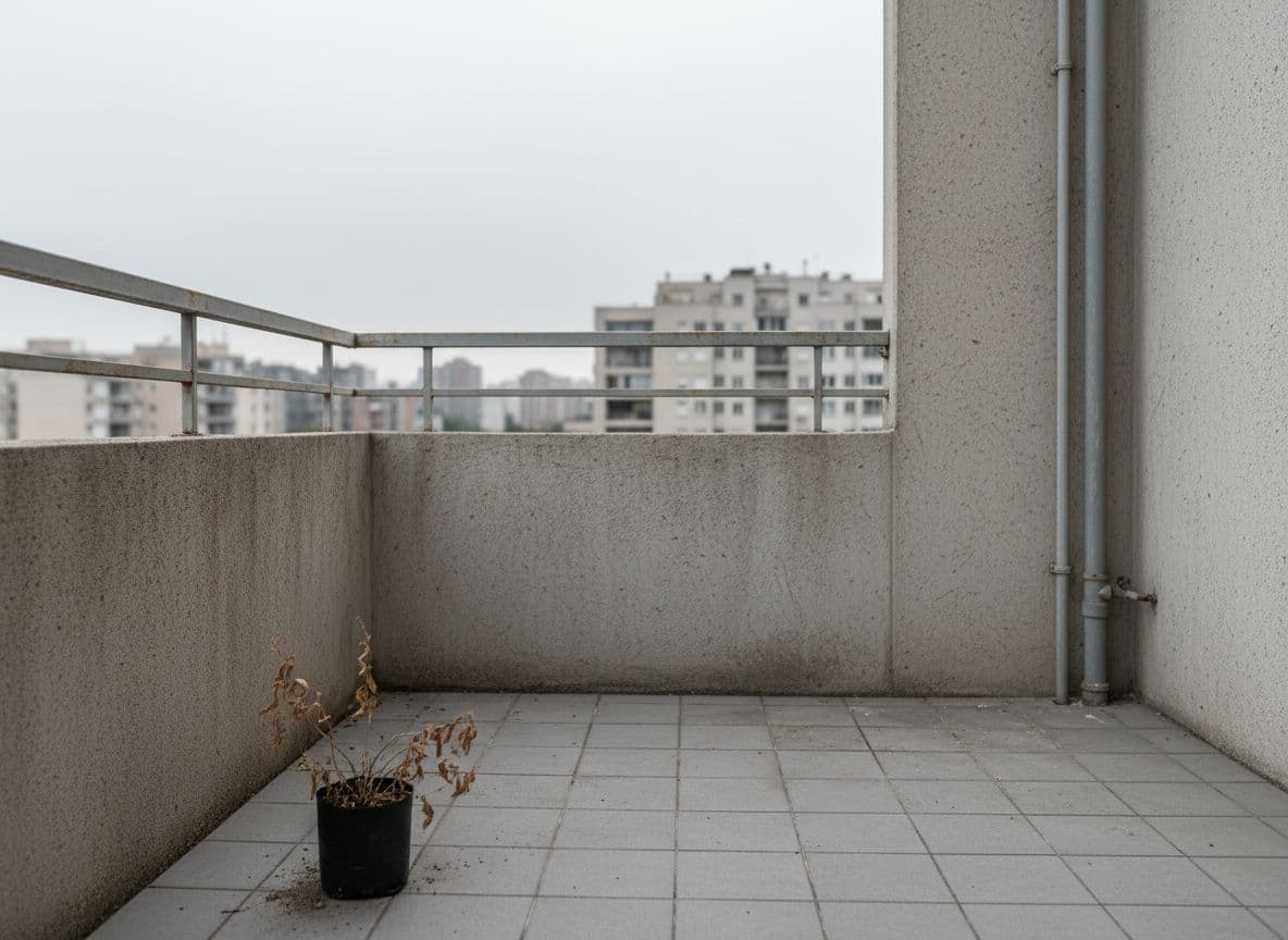 Empty balcony before FlorAI balcony design