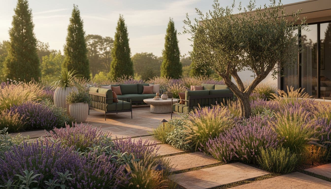 FlorAI AI backyard design transforms a suburban backyard into modern outdoor living space