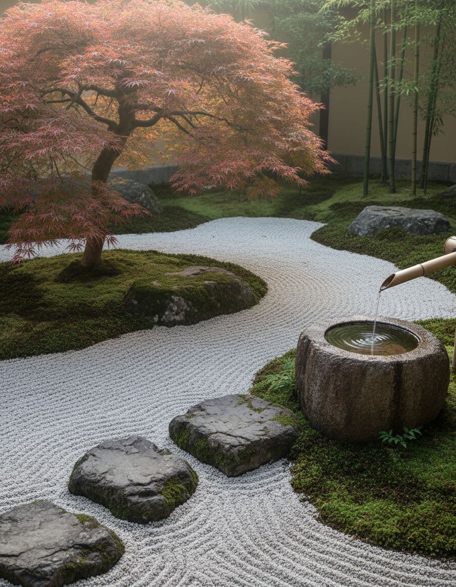 Japanese garden design preview generated by FlorAI AI Garden Design